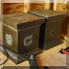 L07. Pair of outdoor plant stands. 